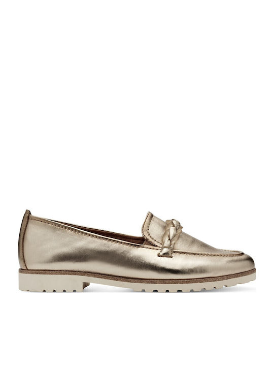 Damen Loafers in Gold Farbe