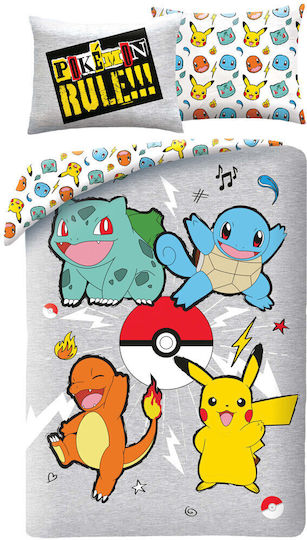 Pokemon Set Kids Duvet Cover Single Multicolour