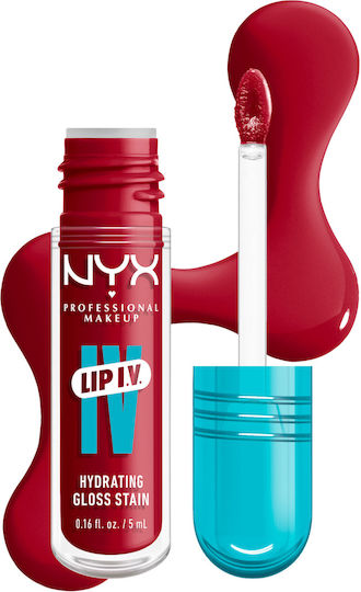 NYX Professional Makeup Lip IV Lip Gloss 11 Red-y.set.wet! Hydrating 5ml