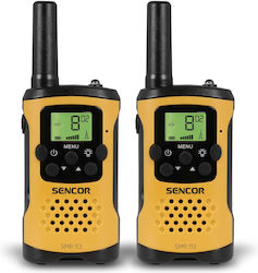 Sencor SMR 113 Transmițător Wireless PMR 0.5W cu Ecran Monocrom Set 2buc Black / Yellow