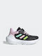 Tensaur Run 2.0 Αθλητικά Παιδικά Παπούτσια με Σκρατς Core Black / Clear Mint / Clear Pink
