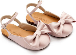 Babywalker Pink Baptism Fabric Pumps