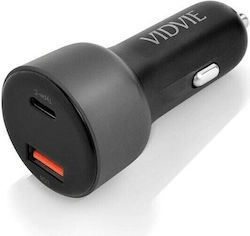 Vidvie Φορτιστής Αυτοκινήτου με Θύρες 1xUSB-A 1xType-C Vidvie Φορτιστής Αυτοκινήτου με Θύρες 1xUSB-A 1xType-C