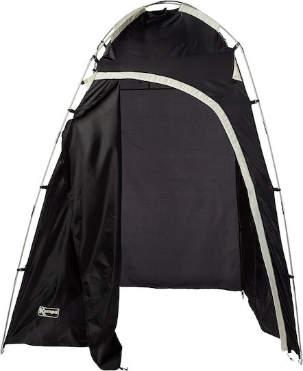 vidaXL Summer Camping Tent Black for 1 Person 130x130x210cm