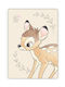 Disney Blanket Fleece Bambi Multicolored 100x140cm