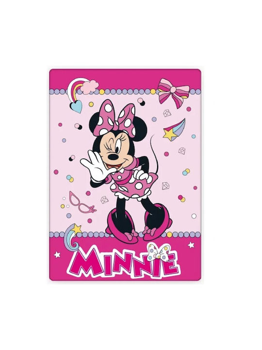 Disney Κουβέρτα Funny Ροζ 100x140εκ.