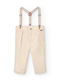 Kinder Schlaghose Leinen Beige