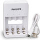 Philips Quad Channel Battery Charger USB 4 Μπαταριών Ni-MH Μεγέθους AA/AAA Σετ με 2x AA + 2x AAA