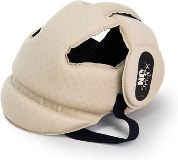 OK Baby No Shock Προστατευτικό Κεφαλής από Ύφασμα σε Μπεζ Χρώμα