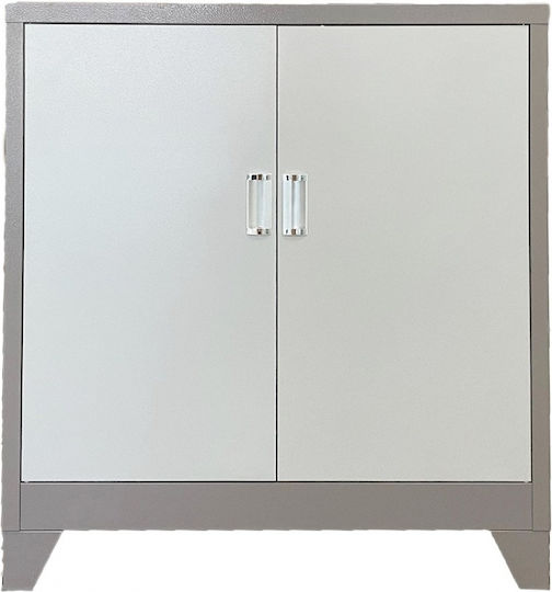 Double Door Metallic 90x85x40cm