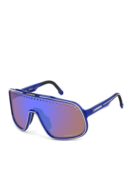 Carrera Unisex Ochelari De Soare Cu Ramă Din Plastic Albastră Și Lentile Gri Sport 02/S XW0/ZS