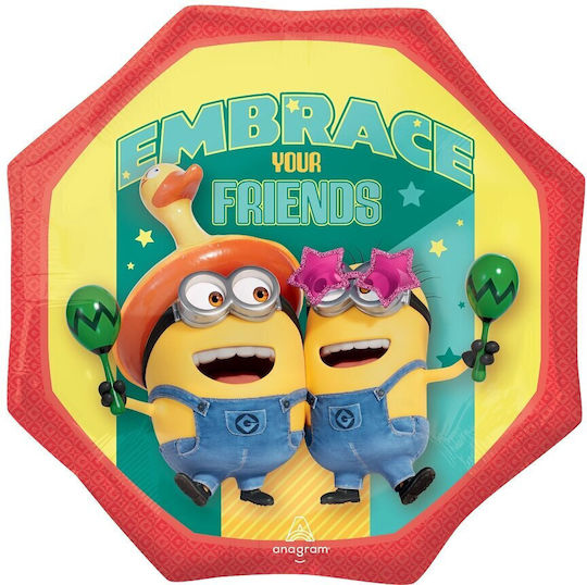 Foil Balloon Shape Minions Despicable Me 4 55 X 55 cm
