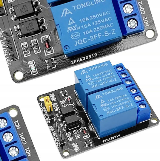 Rosfix 2-κανάλις Μονάδα Ρελέ 24v Arduino