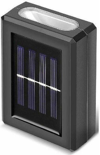 Set of 8 Wall Solar Lights Warm White 3000K with Photocell IP65