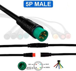 Αδιάβροχο Καλώδιο|8 Mm 5 Pin 5μ 5 Τεμάχια