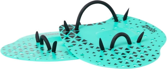 Flat Hand Paddles Turquoise Equipment Zoggs Size.sm/md