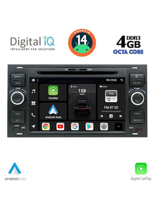 Digital IQ Auto-Audiosystem 2004-2008 (Bluetooth/USB/AUX/WiFi/GPS/Apple-Carplay/Android-Auto) mit Touchscreen 7"
