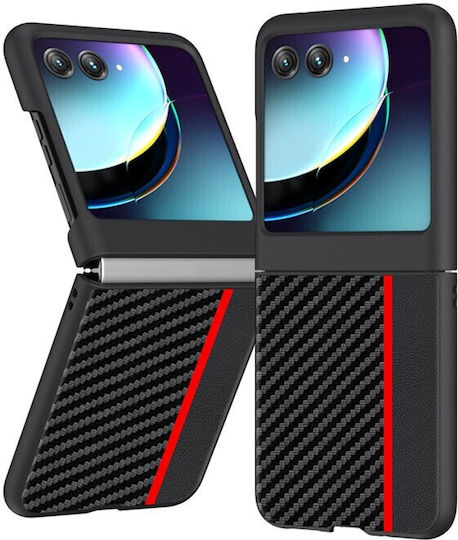 Carbon Fiber Back Cover Πλαστικό Μαύρο (Razr 40 Ultra)