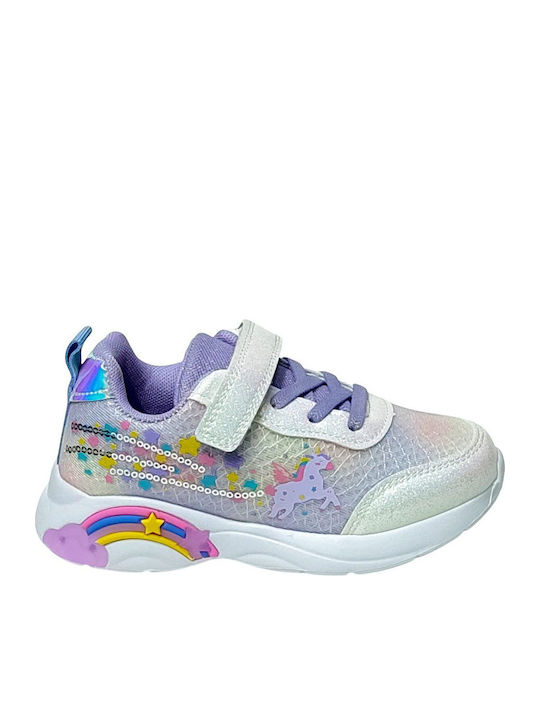Παιδικά Sneakers Ασημί