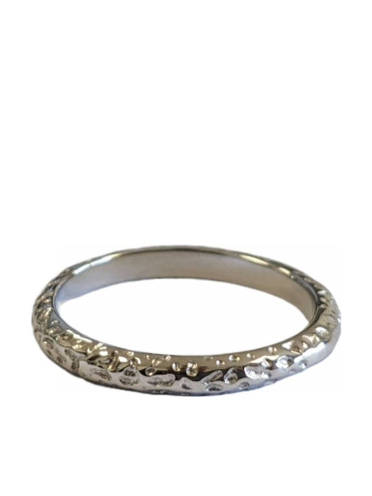 Tatu Moyo Ring Small Wedding Band made of Steel