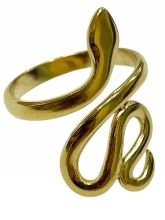 Tatu Moyo Ring made of Steel Gold Plated