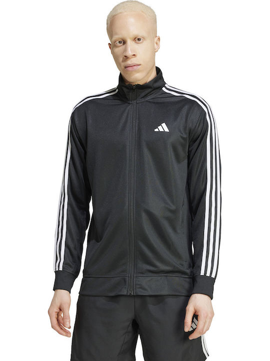 Essentials 3-Stripes Men's Hooded Jacket Black