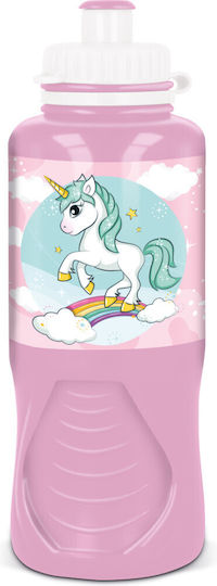 Unicorn Παιδικό Παγούρι Μονόκερος Πλαστικό 430ml