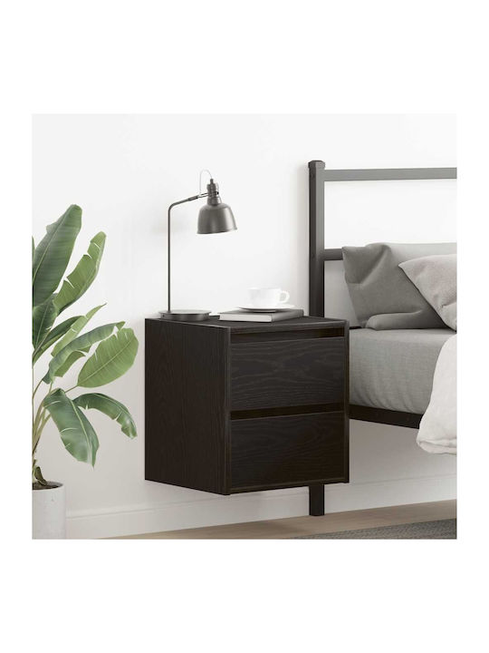 Vidaxl Wall-Mounted Bedside Tables 2 Pcs Black ...