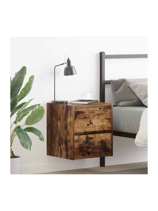 Vidaxl Wall-Mounted Bedside Tables 2 Pieces Smo...