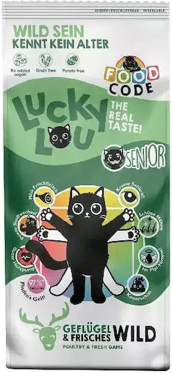 Lucky Lou Code Dry Food Gluten-Free for Senior Cats with Poultry / Potatoes / Meat 3kg