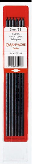 Caran D'ache 6 Pachete x 6 Mine Creion Mecanic Grosime 3mm Tipul 3B Multicolor