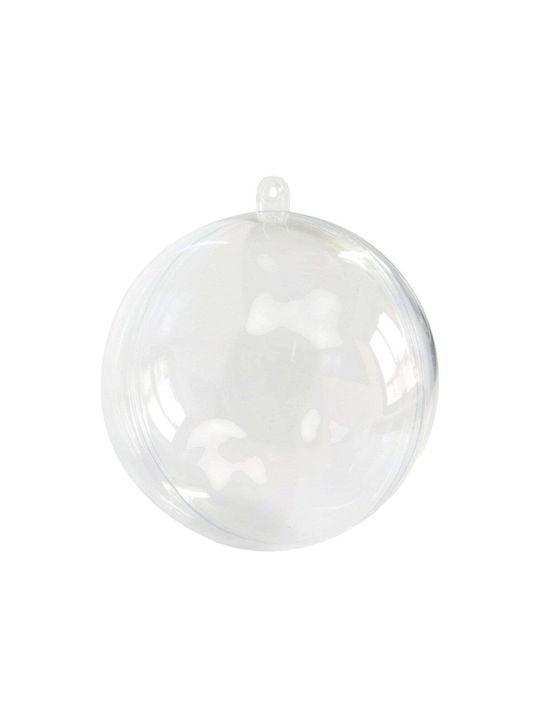 Hängendes Kugel Ornament Ornament Transparent 12cm Set 2Stück