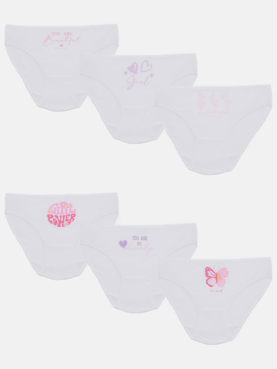 Pretty Baby Set chiloței pentru copii White-Pink 6buc