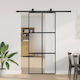 Set Feronerie Ușă Glisantă Vidaxl Negru 90x205 ...