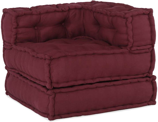 Vidaxl Pouf Modular Vișiniu 70x70x54 Material Roșu