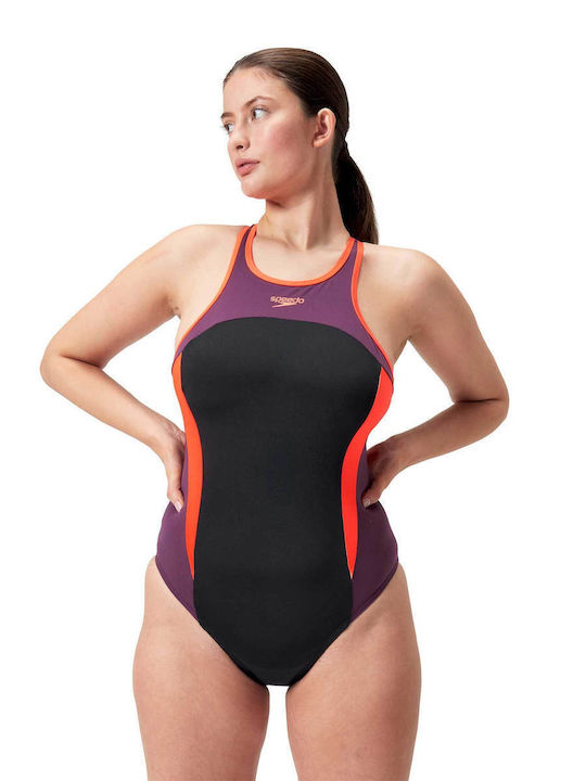 Speedo Αθλητικό Ολόσωμο Μαγιό Black
