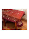 Tablecloth Voile Embroidery Elodie Bordeaux 140x180 Lineahome