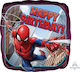 Foil Balloon 17" Square Happy Birthday Spiderman 43cm