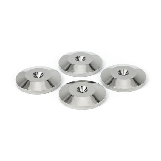 Dynavox Spike Pads Silver Set of Four 208049