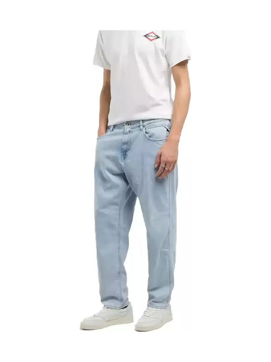 Sandot Men's Jeans Pants Elastic Light Blue