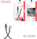 Ven-Dens USB-C to Lightning Cable 20W Μαύρο 1.5m