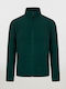 Men's Fleece Cardigan Deep Green