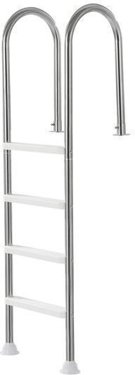 Vivatechnix Scară Piscină Din Oțel Inoxidabil 60x44.5x182.5cm Gri