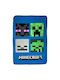 Minecraft Pătură Fleece Albastru 100x150cm
