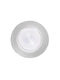 Cryspo Trio Plate Shallow Glass Gray with Diameter 33cm