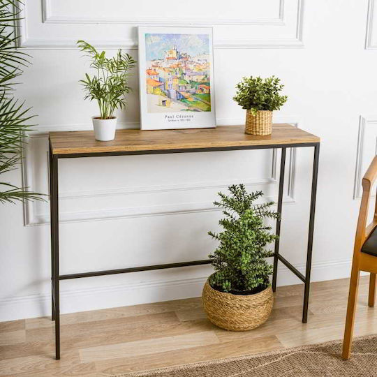 Κονσόλα Canva Megapap Atlantic Pine 100x30x80εκ Συσκευασία 1 Τμχ