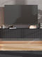 Antibes TV Stand 154 2k2v Black Oak-black Matte Foil 154x42x32cm
