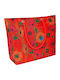 Pylones Beach Bag Made of Red Canvas