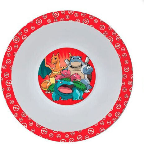 Pokemon Baby Food Plate made of Plastic Red