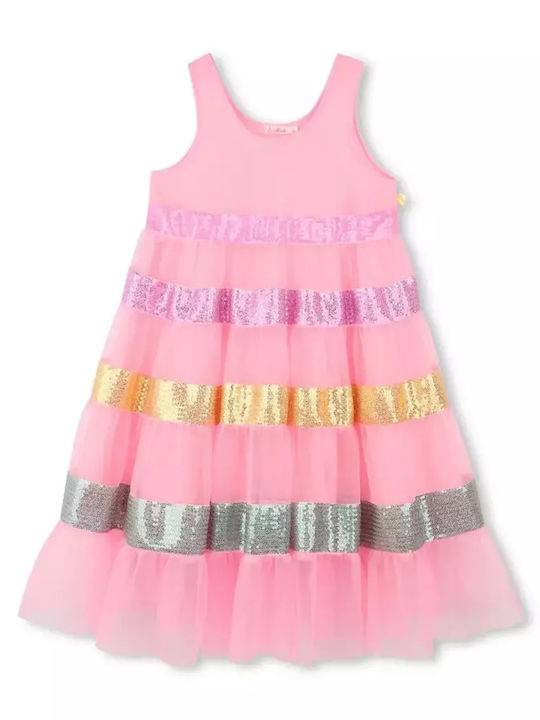 Kinderkleid Tüll Fuchsia